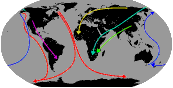 Bird migration routes